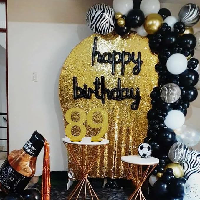 TONIFUL 11.8 Inch Gold Glitter Numbers Table Centerpieces 0-9 Birthday Party - Image 4