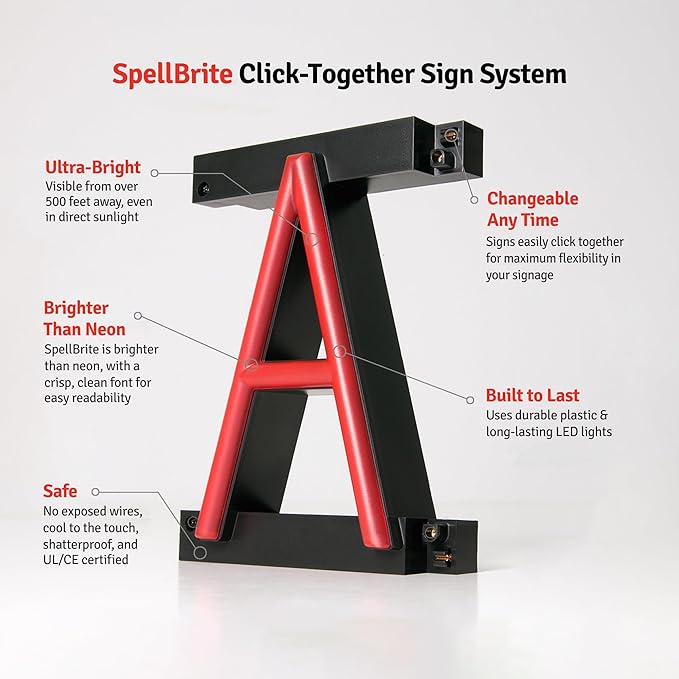 SpellBrite BEER & WINE Sign | Beer-Related Sign - Image 8