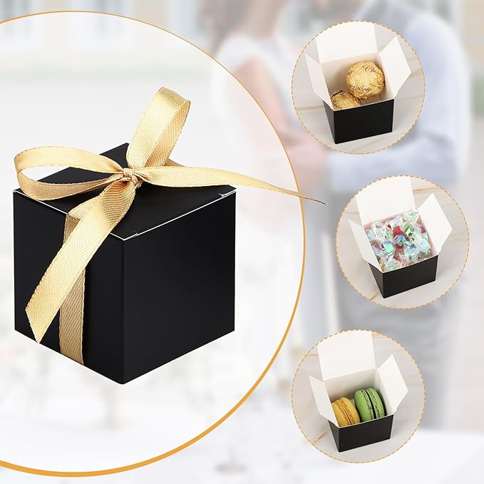 EUSOAR Favor Boxes, Mini Paper Cube Soap Box Chocolate Truffles Storage Macaron - Image 3