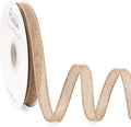 Ribbli Natural Burlap Wired Ribbon, 1/2 Inch x Continuous 20 Yard, Wired Edge by Ribbli