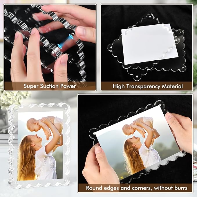 3Pack Magnetic Acrylic Picture Frames 5×7 Inch - Image 6