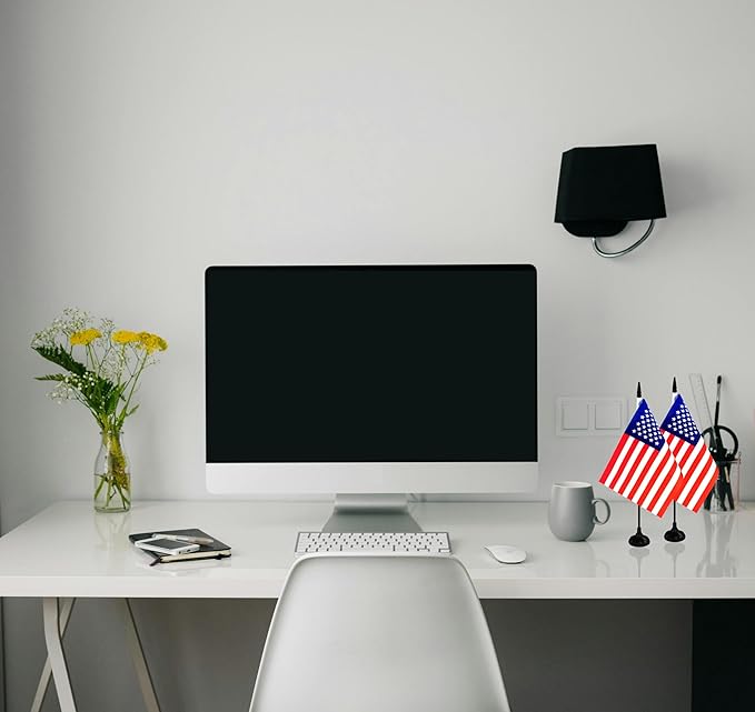 America USA Desk Flag, 12 Pack American Table Office Flag - Image 4