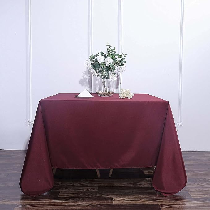 Efavormart 90" Square Polyester Table Overlay - Image 2
