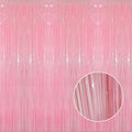 GOER 3.2 ft x 8.2 ft Metallic Tinsel Foil Fringe Curtains Party Photo Backdrop by GOER