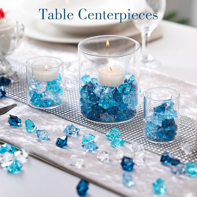DomeStar 500PCS Fake Ice, Vase Fillers Fish Tank Decor Table Scatter Decoration - Image 5