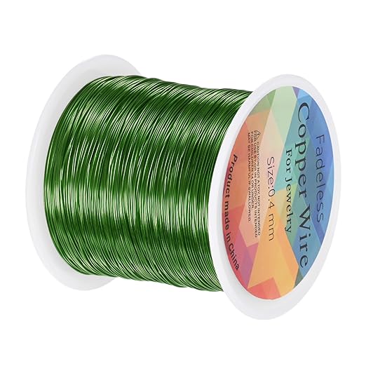 0.4mm Jewelry Wire, 26 Gauge 328FT Craft Wire Copper Beading Wire by MMETERXITY