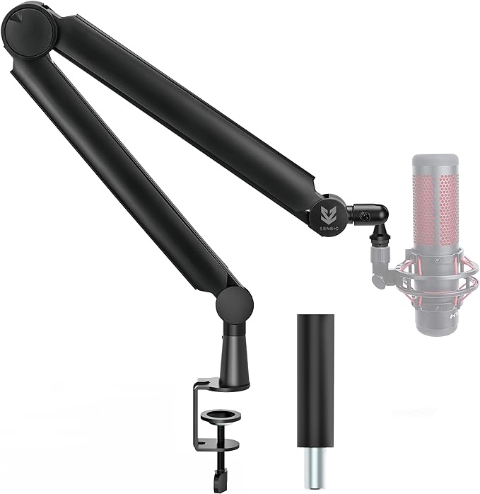 Sensic SA-30 Microphone Boom Arm, 360° Rotatable Mic Stand by Sensic