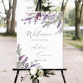 Generic Wedding Sign, Floral Wedding Welcome Sign, 18x27 inches, 4 mm Corrugated by Custom