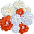 Yellow Paper Flower Pom Poms Wall Decorations by BARTHEW