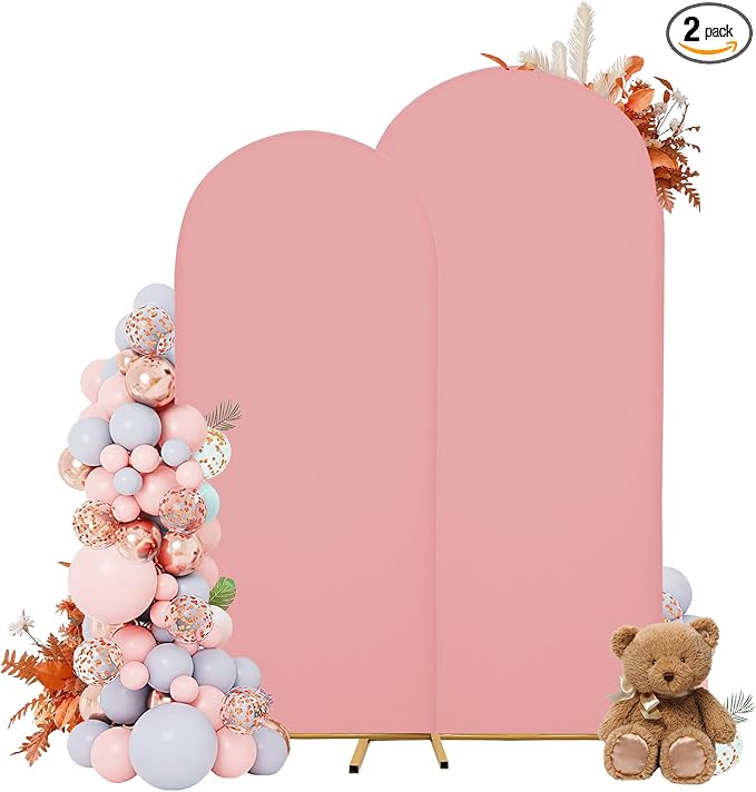 Wedding Arch Covers Arch Backdrop Cover Arch Stand Covers 7.2FT 6FT Set of 3 by Unknown