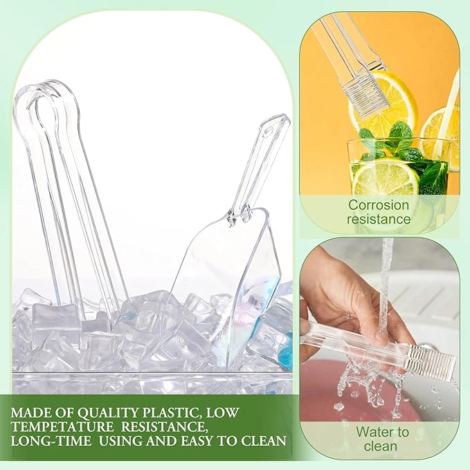 Roshtia 18 Pcs Plastic Serving Tongs Mini Kitchen Tongs Utility and Plastic - Image 5