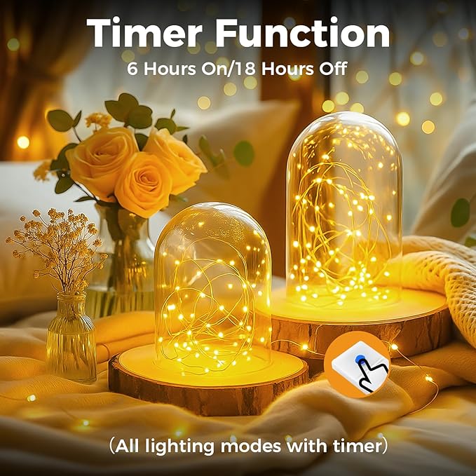 btfarm 6 Pack Fairy Lights Battery Operated - Image 2