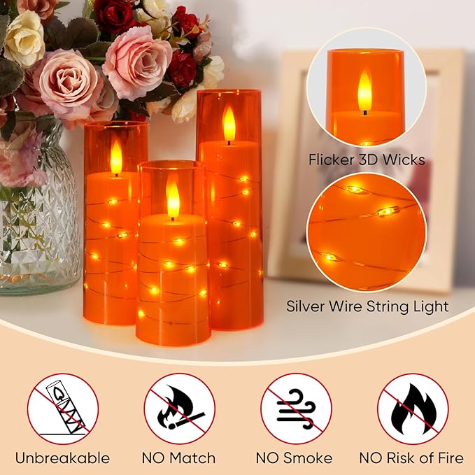 Raycare Flameless Candle with Remote Timer – 9 Flickering Acrylic Battery - Image 6