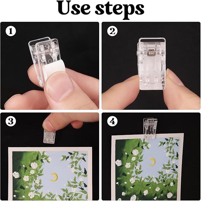 50 Pcs Self Adhesive Clips, Wall Clips - Image 4
