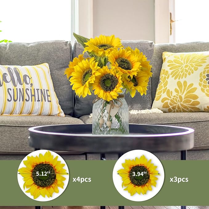Artificial Sunflowers Flowers - Image 4