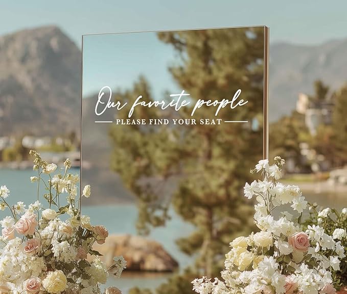 Our Favorite People Decal for Calligraphy Wedding Seating Chart Sign for Vinyl - Image 4
