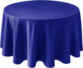 Biscaynebay Textured Fabric Round Tablecloths 90", Royal Blue Water Resistant by Biscaynebay