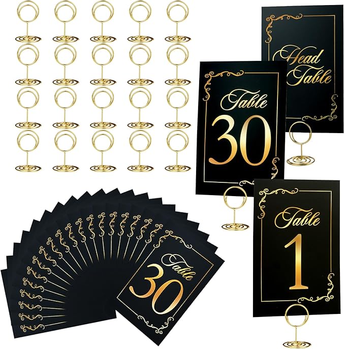Wedding Table Numbers 1-30 by SELANTAG