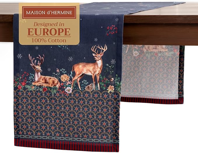 Maison d' Hermine Table Runner 100% Cotton Single Layer Table Runners 72 inches by MaisondHermine