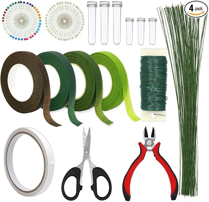Floral Arrangement Kit, 17 Pieces Flower Tools Include Floral Wire Cutter by WESTBAY