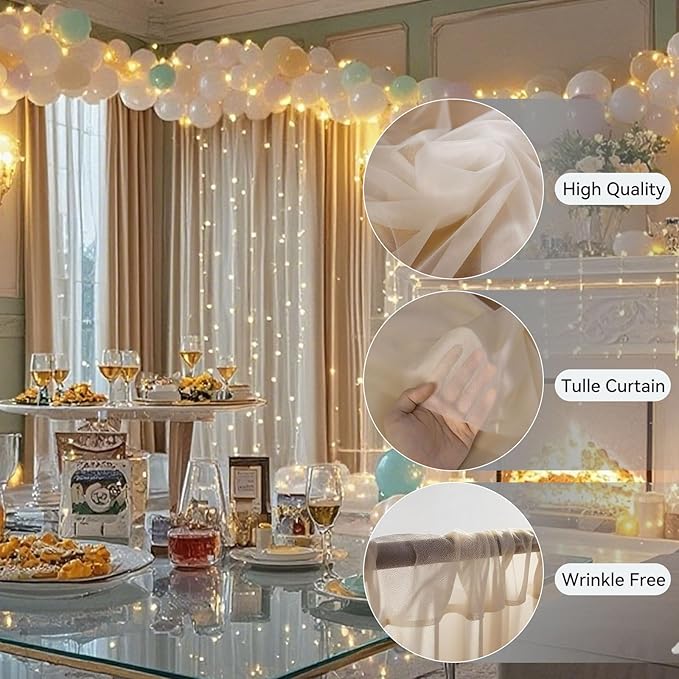 10×10ft Tulle Backdrop Curtains - Image 4