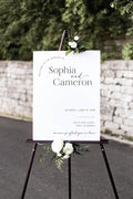 Generic Wedding Sign, 18x27 inches, Modern Minimalist Style, Welcome To Wedding by Custom