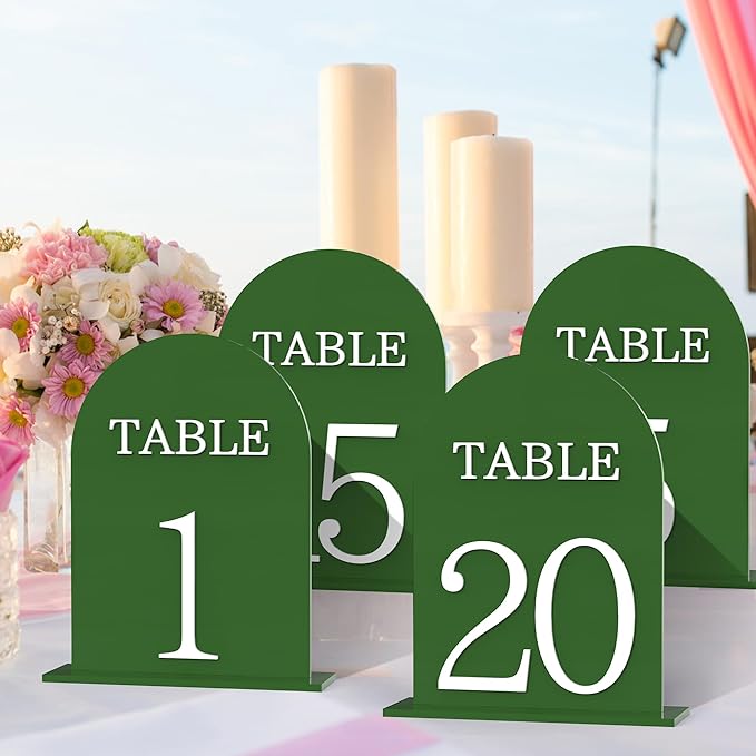 Arch Wedding Table Numbers 1-20 by CrazyAnt