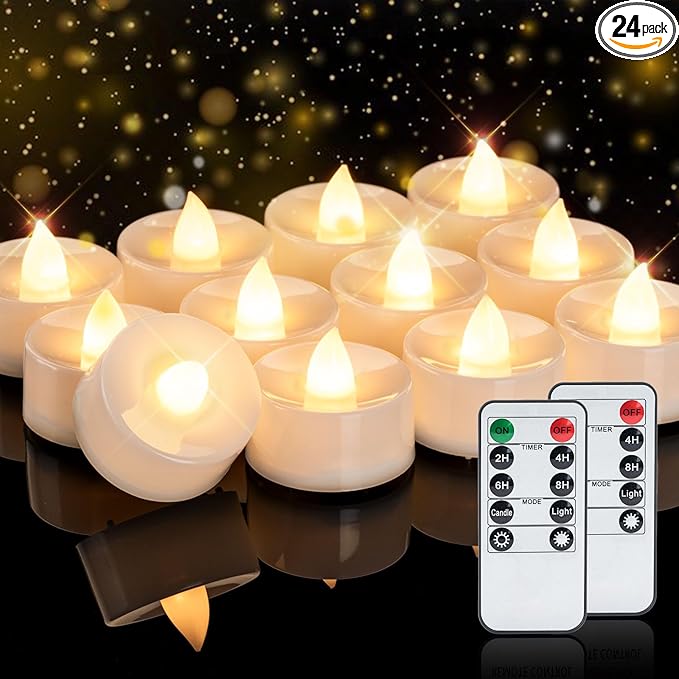 Homemory 24pcs Flameless LED Tea Lights by Homemory