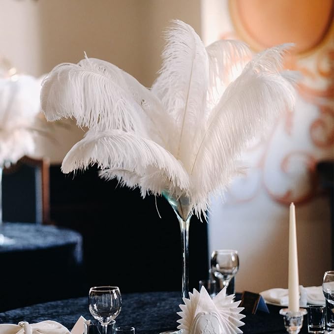 80 Pcs Large Natural Ostrich Feathers Plumes 14-16 Inch Bulk - Image 6