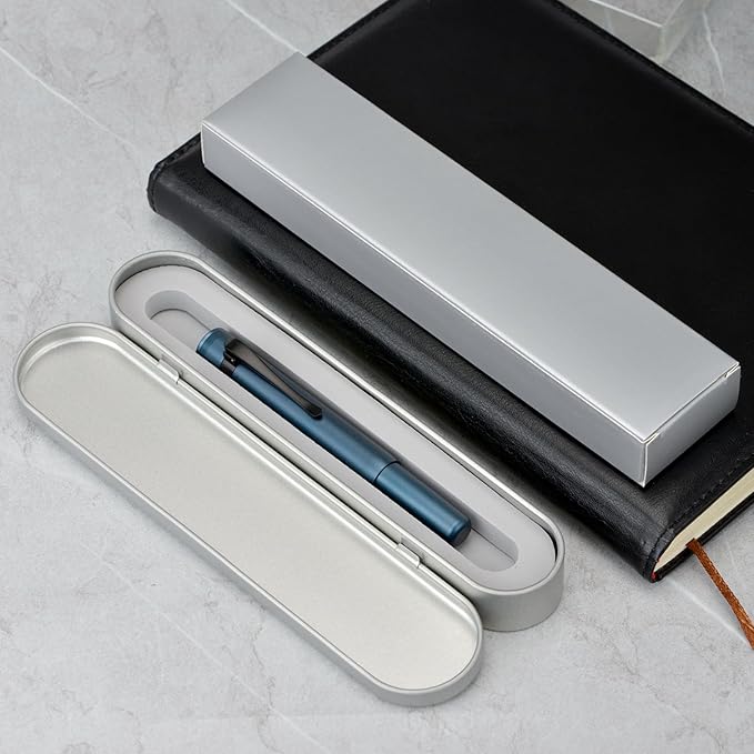 Hongdian M2 Black Forest Mini Rollerball Pen, Fine Point 0.5mm, Sleek Aluminium - Image 6