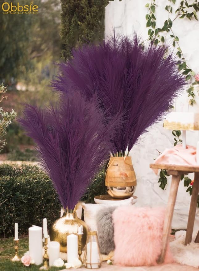 35" Faux Pampas Grass Decor - Image 3