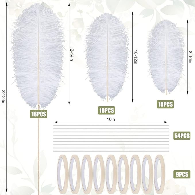 6 Sets Wedding Table Centerpiece Accessories Including 159 Pieces Natural - Image 2
