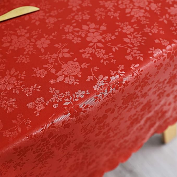 Smiry Square Table Cloth, Waterproof Heavy Duty Vinyl Tablecloths, Wipeable - Image 6