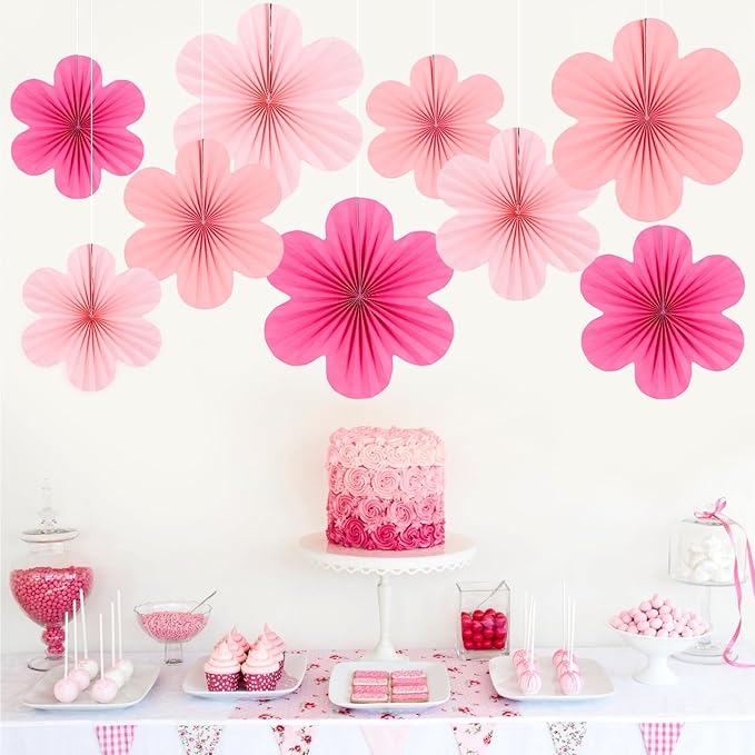 Easy Joy Hot Pink Paper Flowers Decorations - Image 4