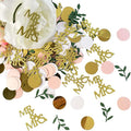 200 Pcs Rose Gold Bridal Shower Decorations, Wedding Table Confetti, Glitter Mr by WEIKA