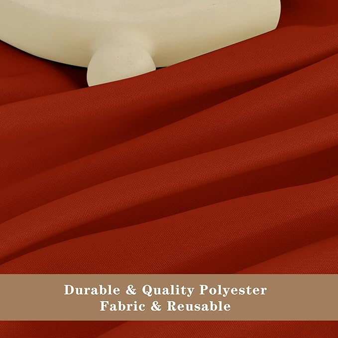 Fitable 6 Pack Rust Round Table Clothes - Image 8