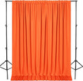 DWCN 10x8 FT Orange Backdrop Curtains by DWCN