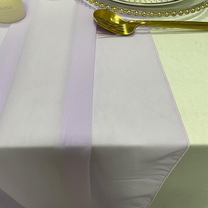 EHLDekol 13ft Lavender Chiffon Table Runner, 29x156 Inches Romantic and Rustic - Image 6
