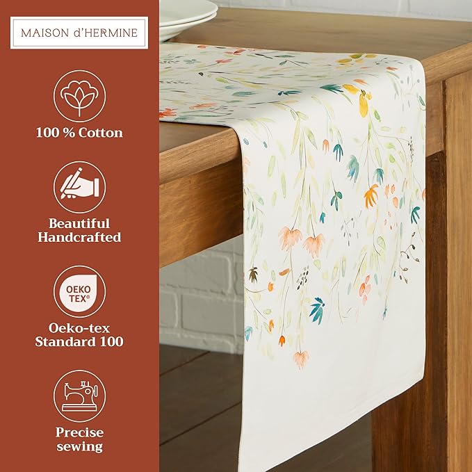 Maison d' Hermine Table runner 100% Cotton Double Layer Table Runners 72 inches - Image 2