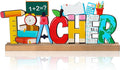 Back to School Metal Sign Teacher Appreciation Table Decor Holiday Tiered Tray by thebeautifuldecoryouwant