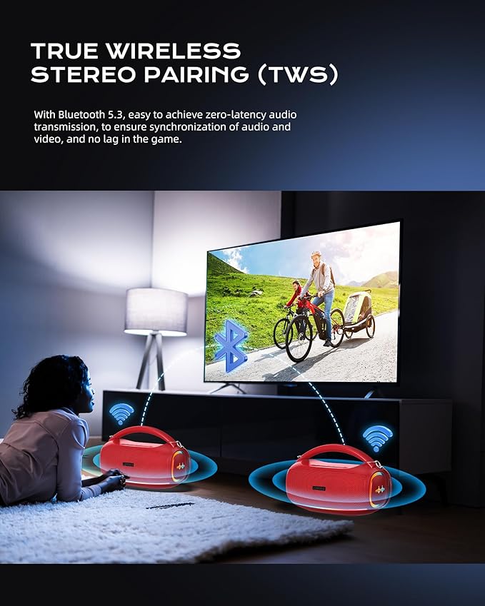 Karaoke Machine for Adults and Kids, Portable Bluetooth 2 Wireless Karaoke - Image 9