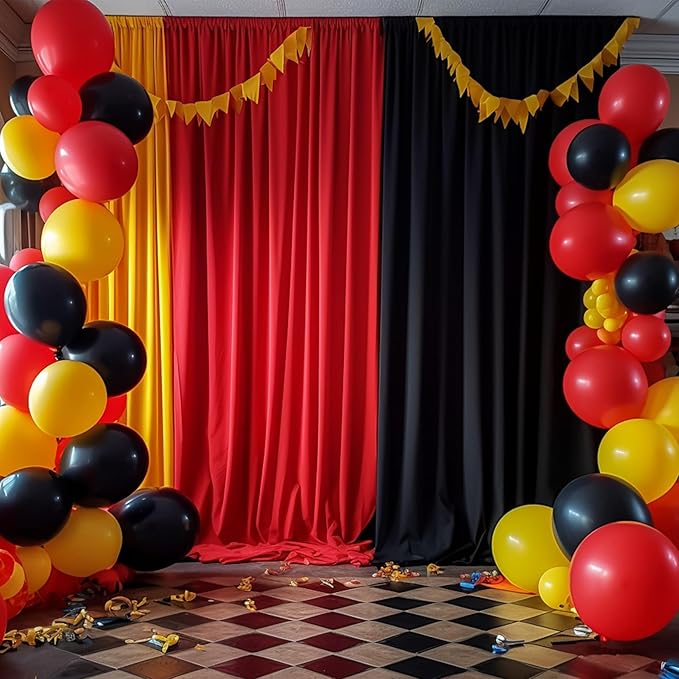 10×12ft Wrinkle Free Red Backdrop Curtain - Image 9