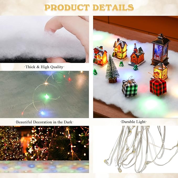 Jetec LED Christmas Fake Snow Blanket - Image 3