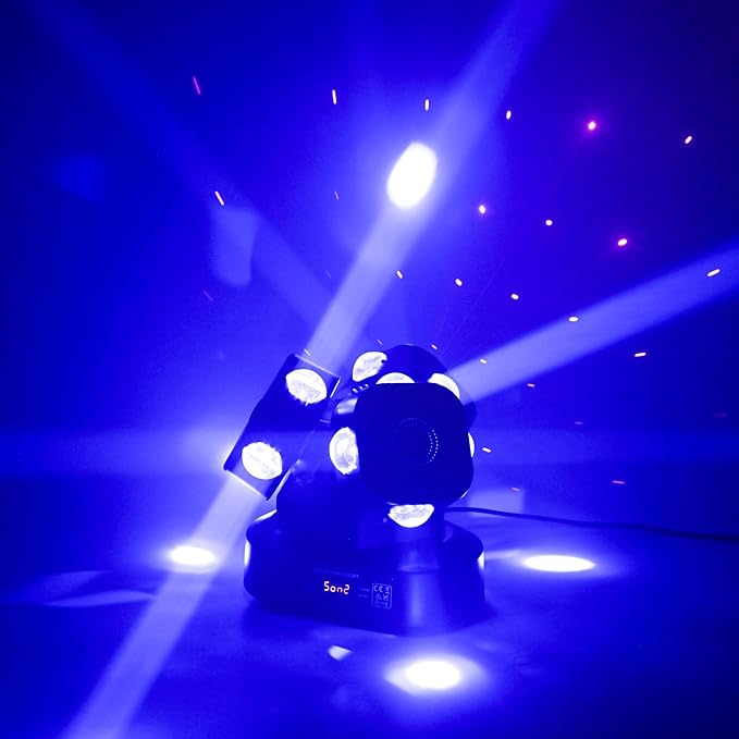 Moving Head DJ Light DMX 512 Strobe Lighting LED - Image 9
