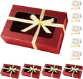 Red Large Gift Boxes with Window, 13.5"x9"x4.3" Bridesmaid Boxe by TIACABO