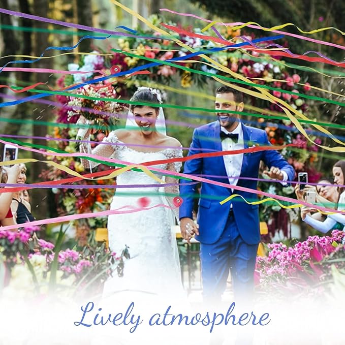 No Mess Streamers Poppers, School Opening, Graduation, Retirement Party - Image 4