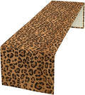 Leopard Print Table Runner Wildlife Vintage Cheetah Fur Spot Animal Skin Spots by ShiTingYu