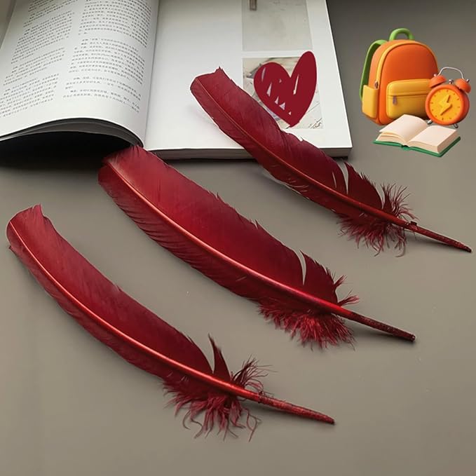 Burgundy Turkey Feathers, Turkish Feather - Image 4