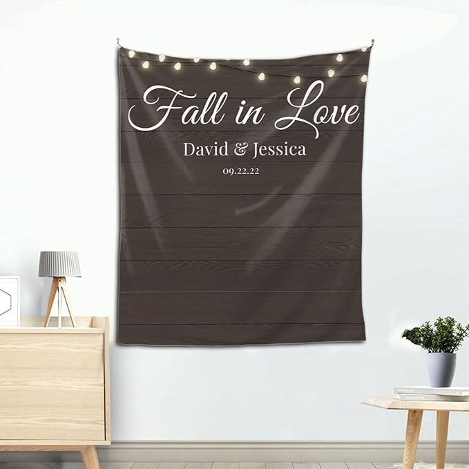 Wedding Backdrop for Reception, Custom Tapestry - Image 4