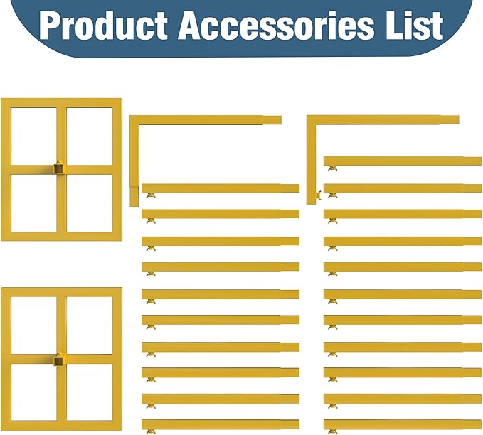 Wokceer 10x10 FT Backdrop Stand Heavy Duty Pipe and Drape Kit, Adjustable Gold - Image 7